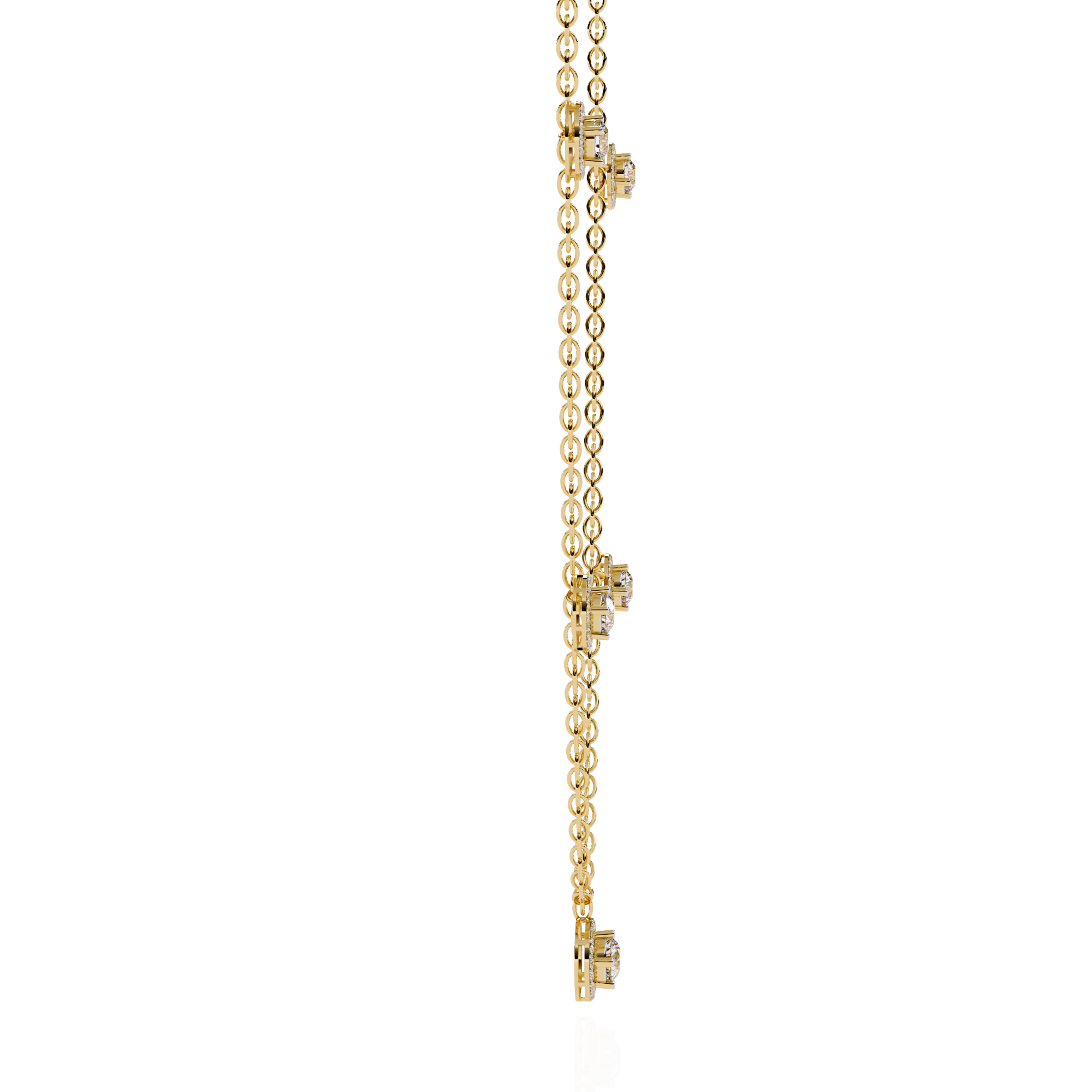Dainty Floating Diamond Necklace