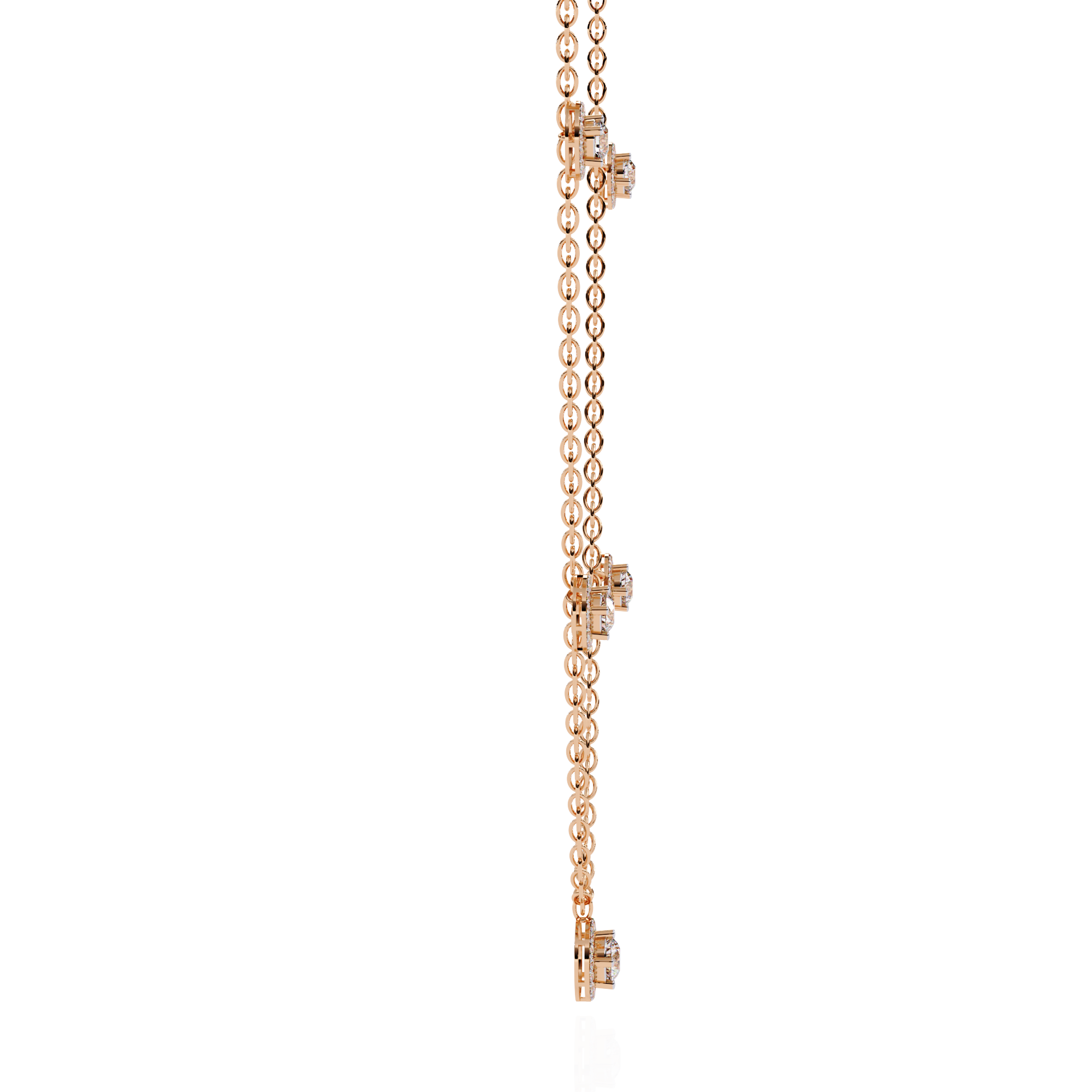 Dainty Floating Diamond Necklace