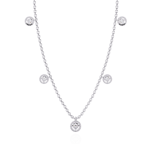 Dainty Floating Diamond Necklace