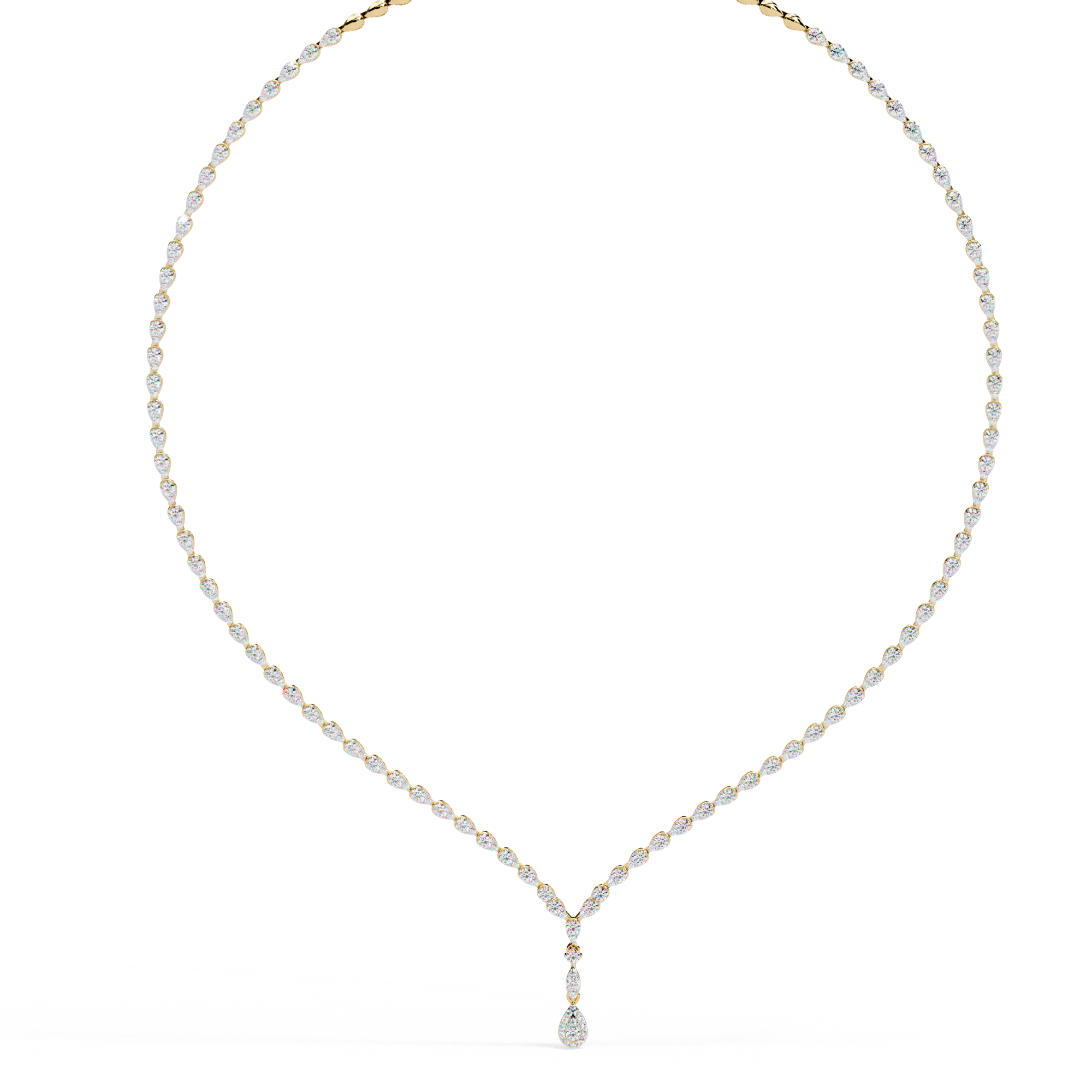 Sophisticated Akoya Pearl and Diamond Drop Necklace