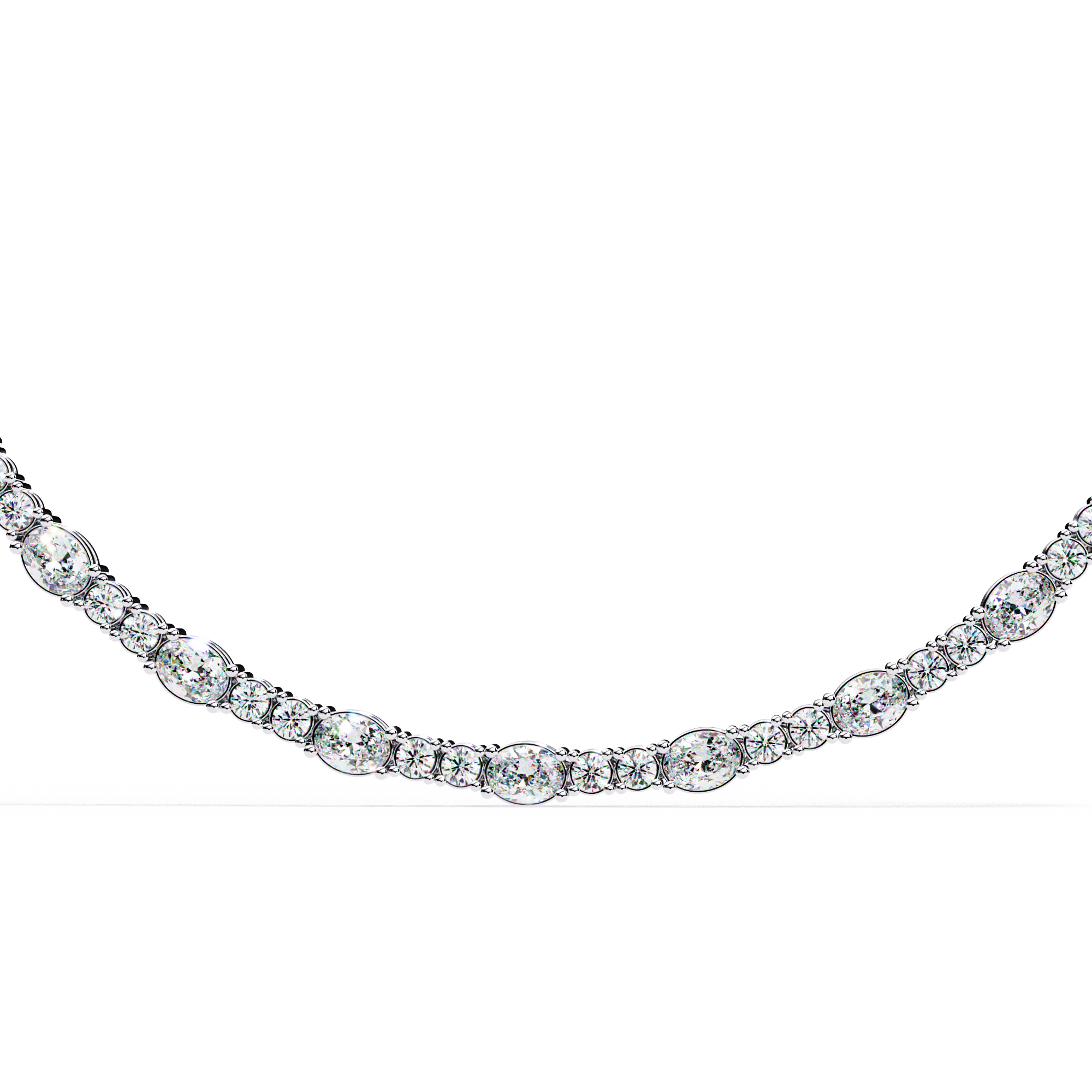 Minimalist Diamond Tennis Necklace