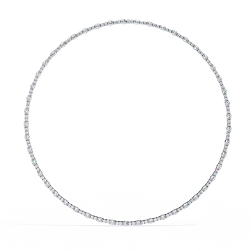 Minimalist Lab Grown Diamond Tennis Necklace