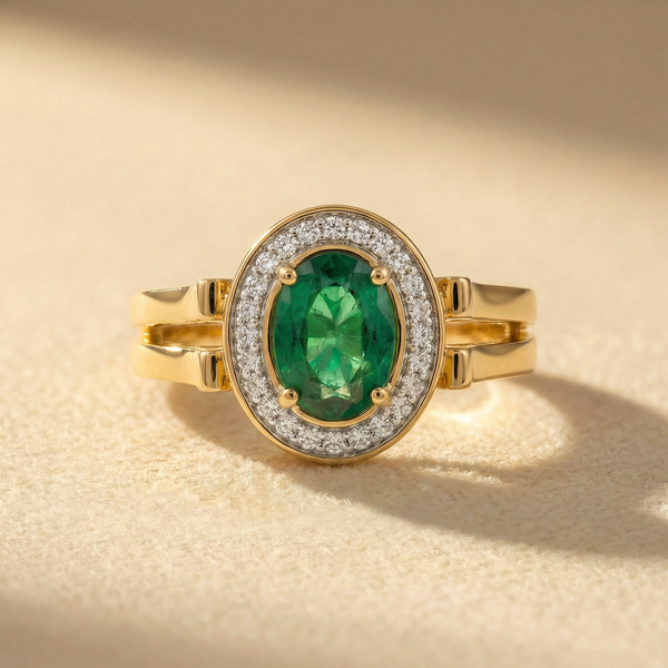 Elegant Oval Halo Lab Grown Diamond Ring