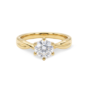 Classic Twisted Round Lab Grown Diamond Ring
