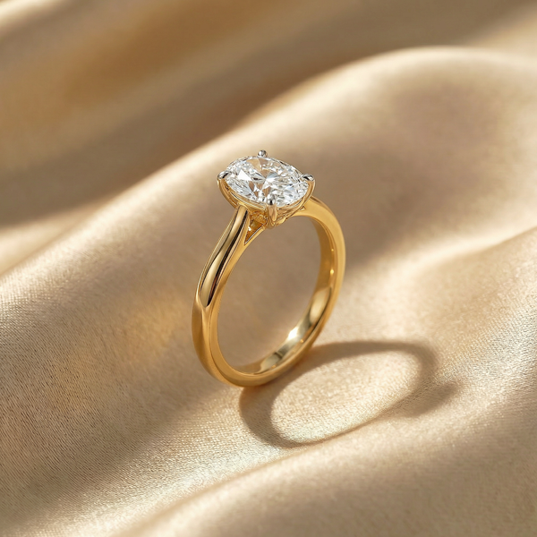 Princess Cut Solitaire Lab Grown Diamond Ring