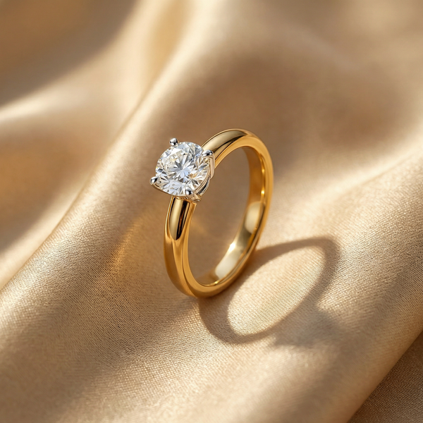 Minimal Prong Set Solitaire Lab Grown Diamond Ring