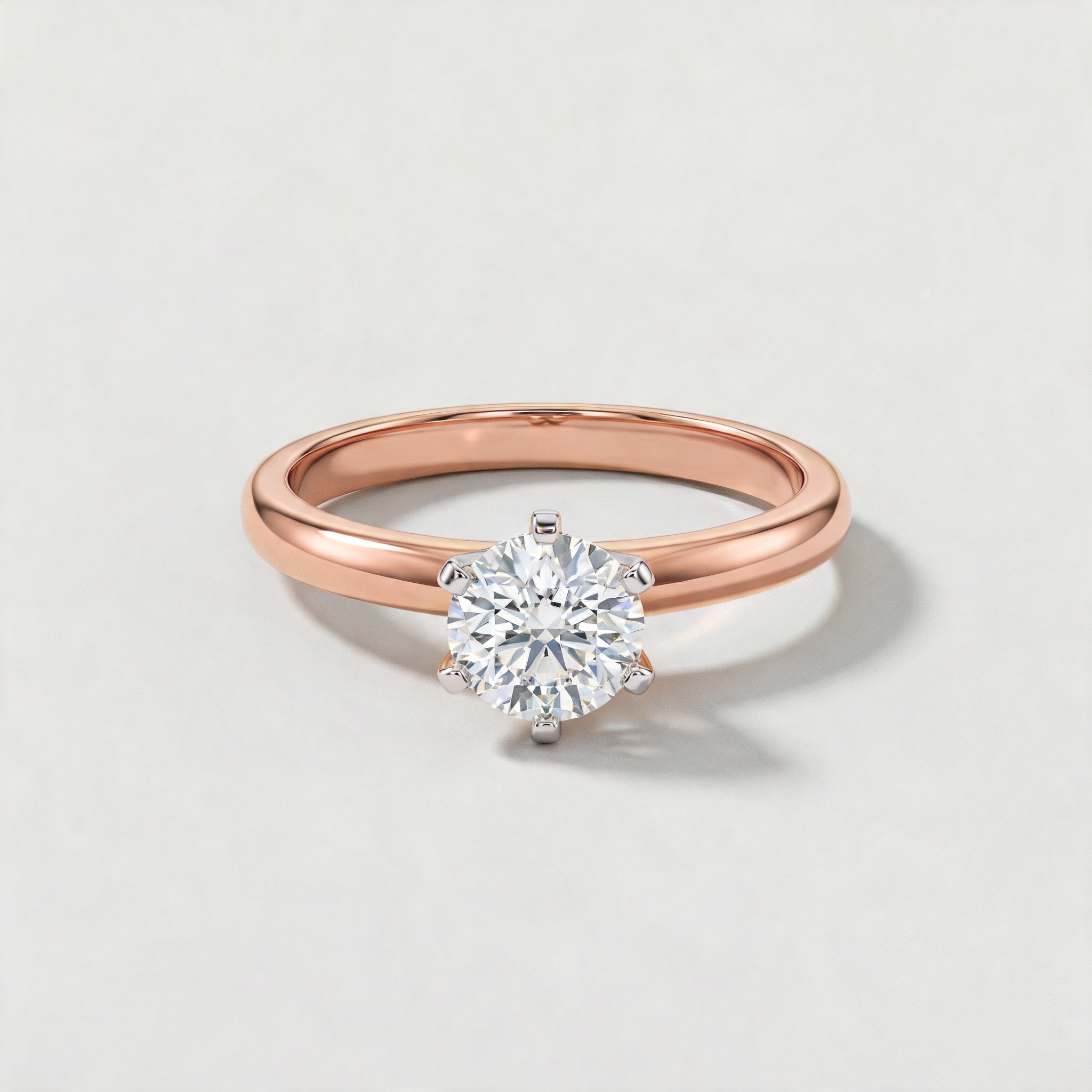 Minimal Prong Set Solitaire Lab Grown Diamond Ring