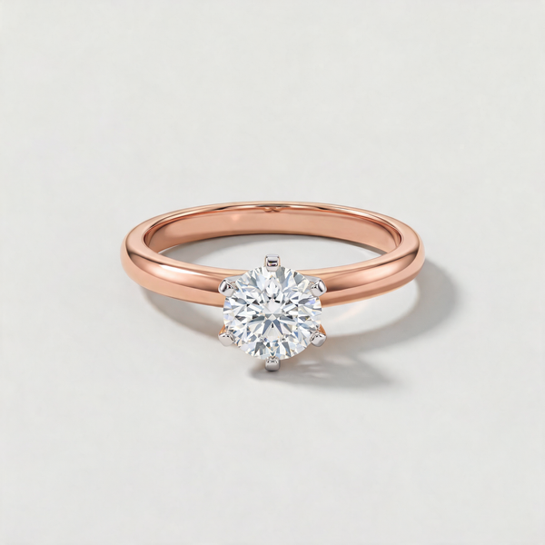 Minimal Prong Set Solitaire Lab Grown Diamond Ring