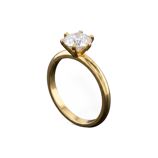 Minimal Prong Set Solitaire Lab Grown Diamond Ring