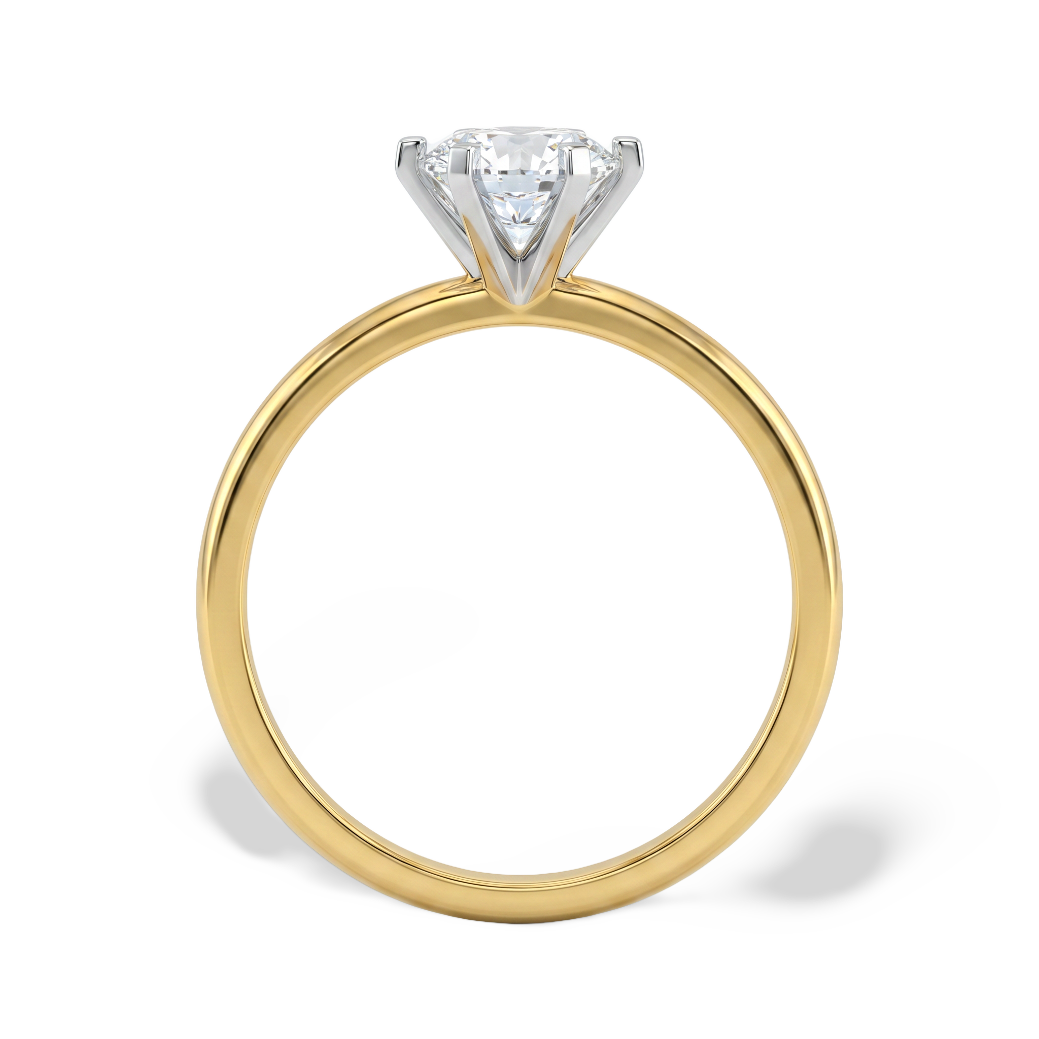 Minimal Prong Set Solitaire Lab Grown Diamond Ring