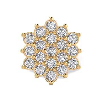 Floral Cluster Lab Grown Diamond Nose Pin