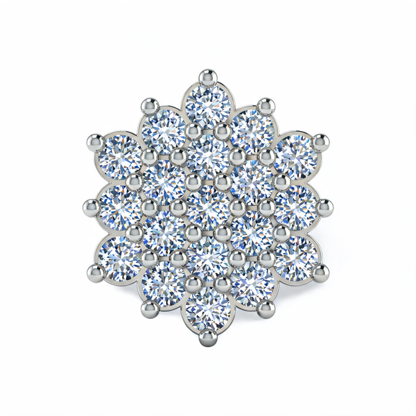 Floral Cluster Lab Grown Diamond Nose Pin