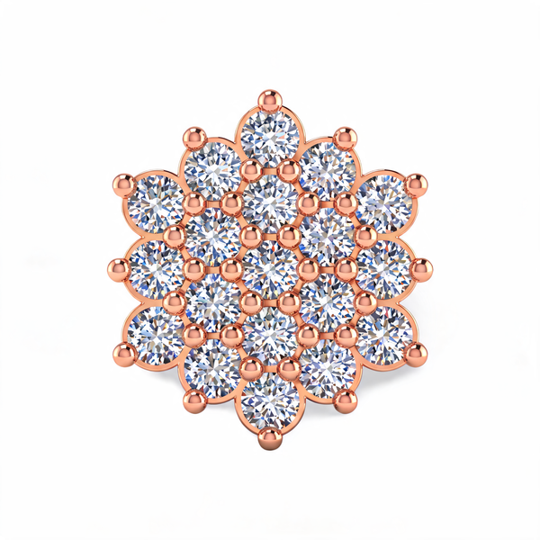 Floral Cluster Lab Grown Diamond Nose Pin