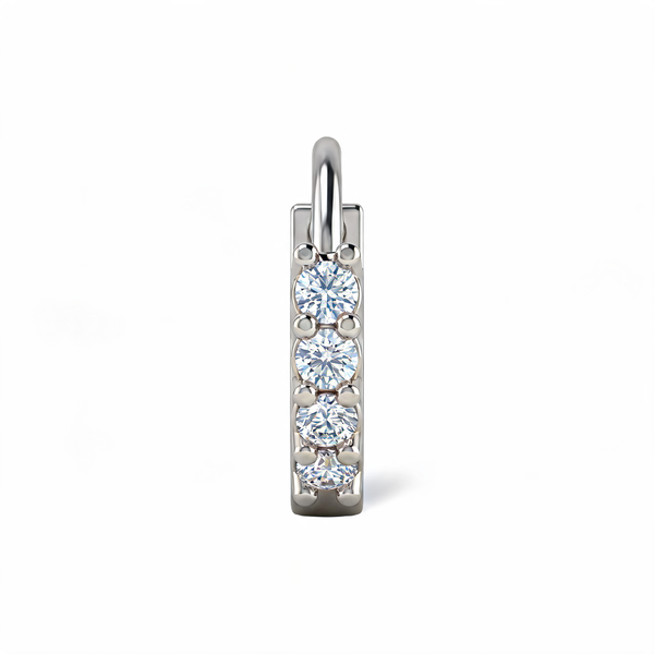 Round Blossom Lab Grown Diamond Nosepin