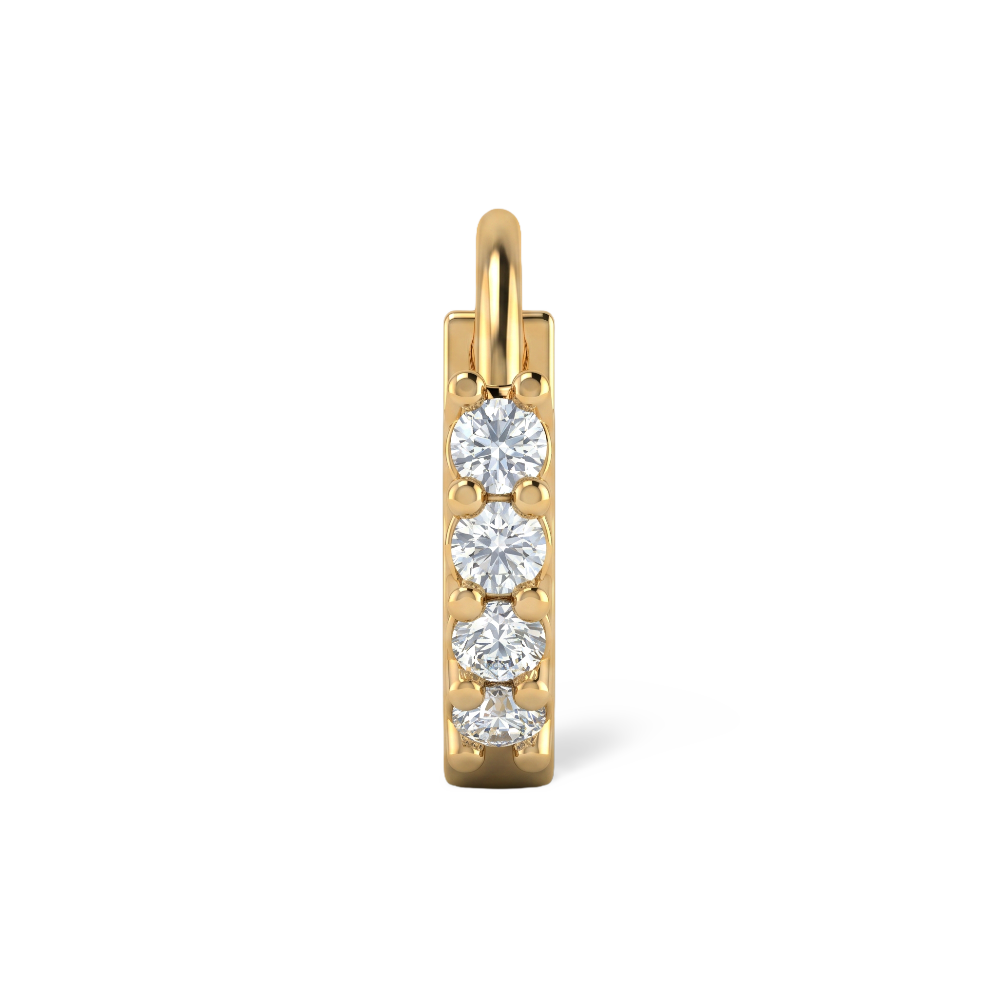 Round Blossom Lab Grown Diamond Nosepin