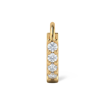 Round Blossom Lab Grown Diamond Nosepin