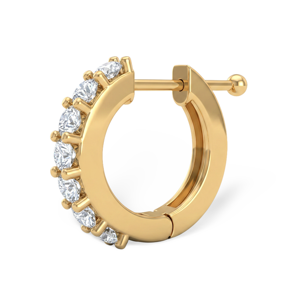 Round Blossom Lab Grown Diamond Nosepin