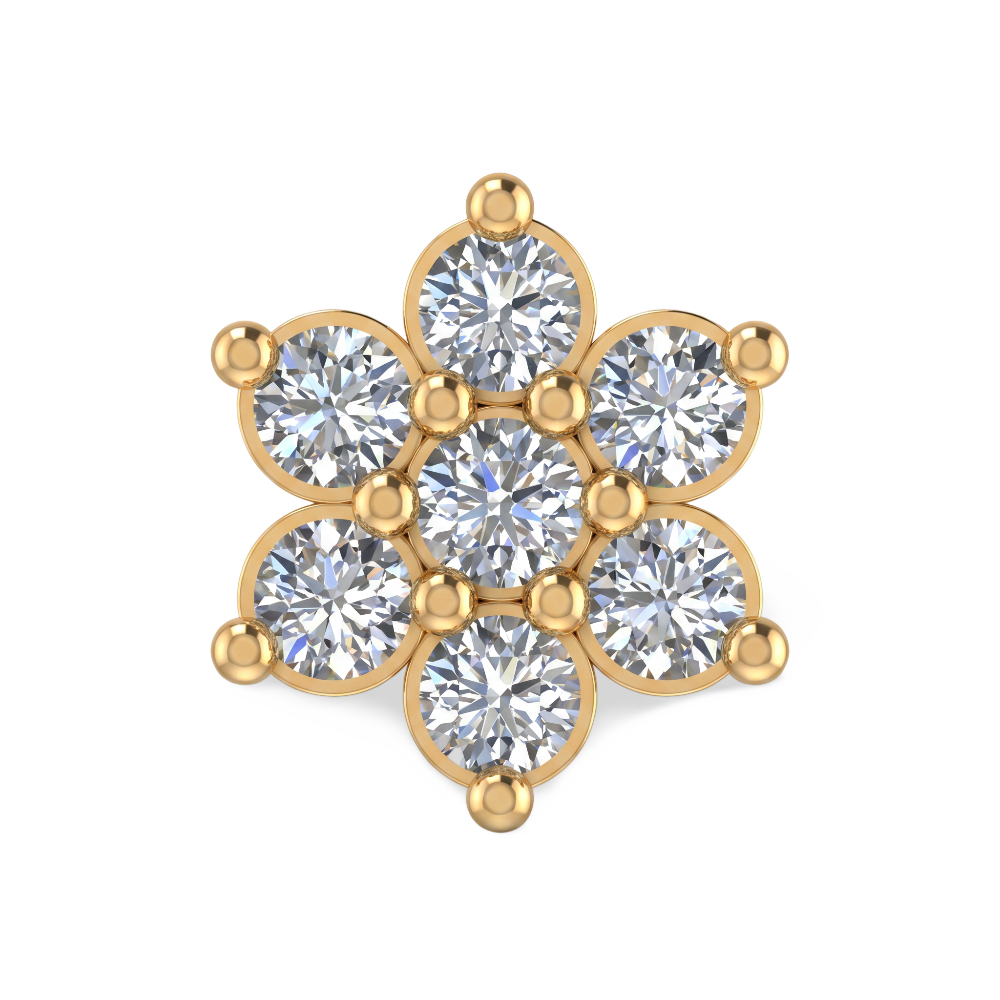 Blossom Sparkle Lab Grown Diamond Nosepin