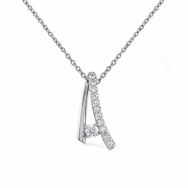 Fancy Chevron Shape Lab Grown Diamond Pendant