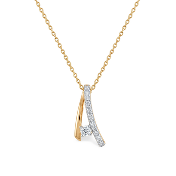 Fancy Chevron Shape Lab Grown Diamond Pendant