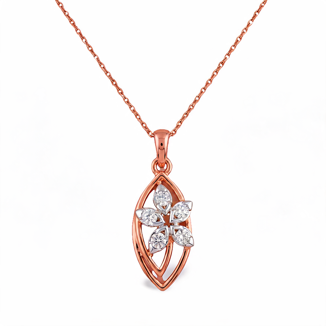 Radiant Oval Cut Lab Grown Diamond Pendant