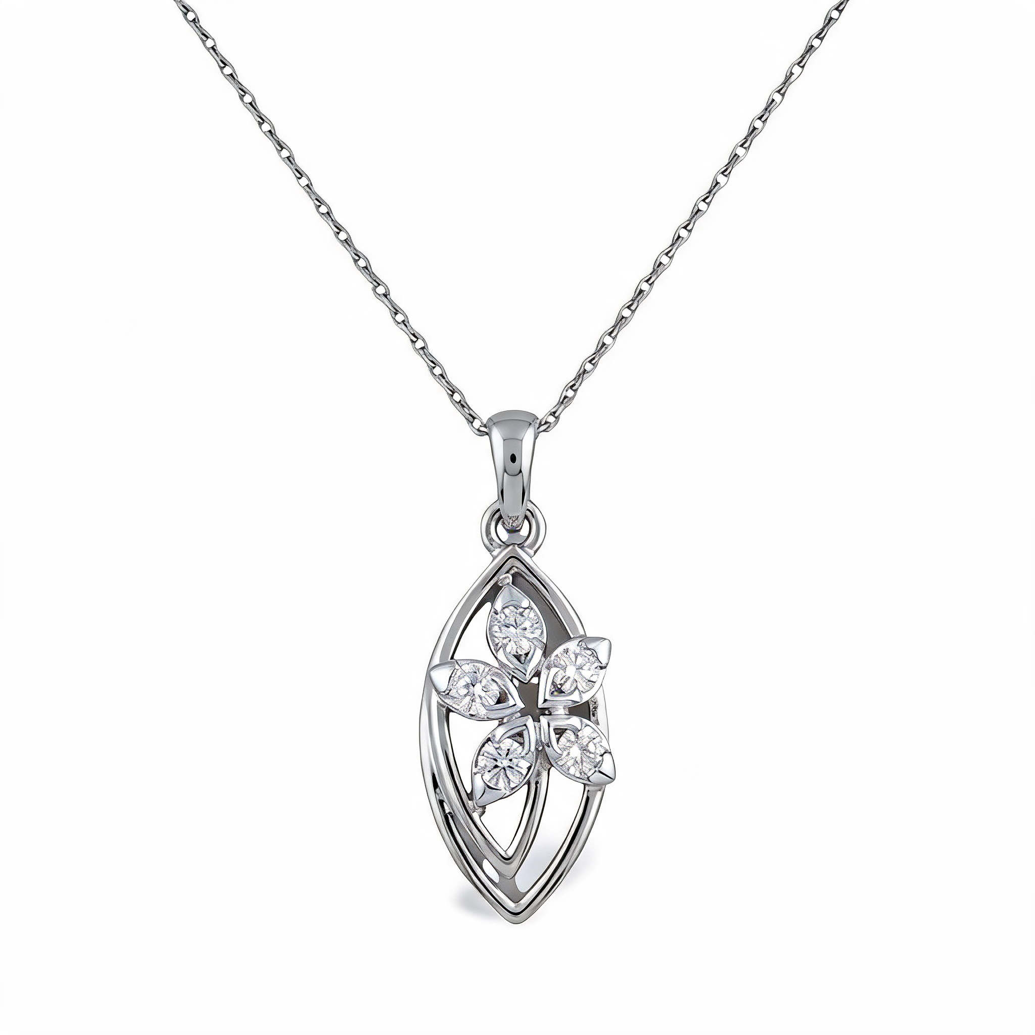 Radiant Oval Cut Lab Grown Diamond Pendant