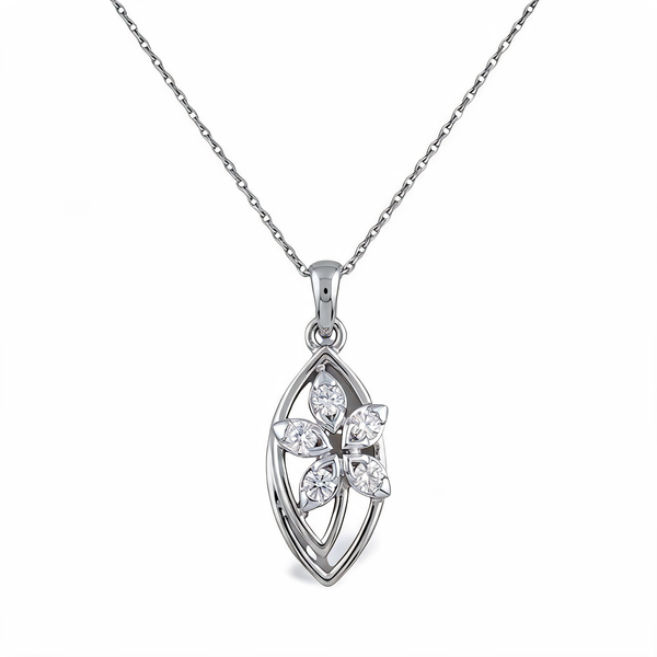 Radiant Oval Cut Lab Grown Diamond Pendant