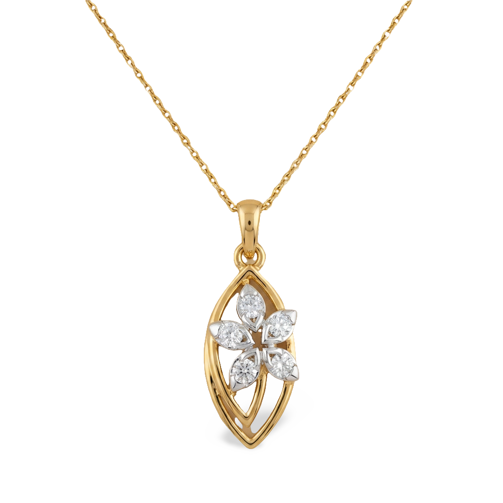 Radiant Oval Cut Lab Grown Diamond Pendant