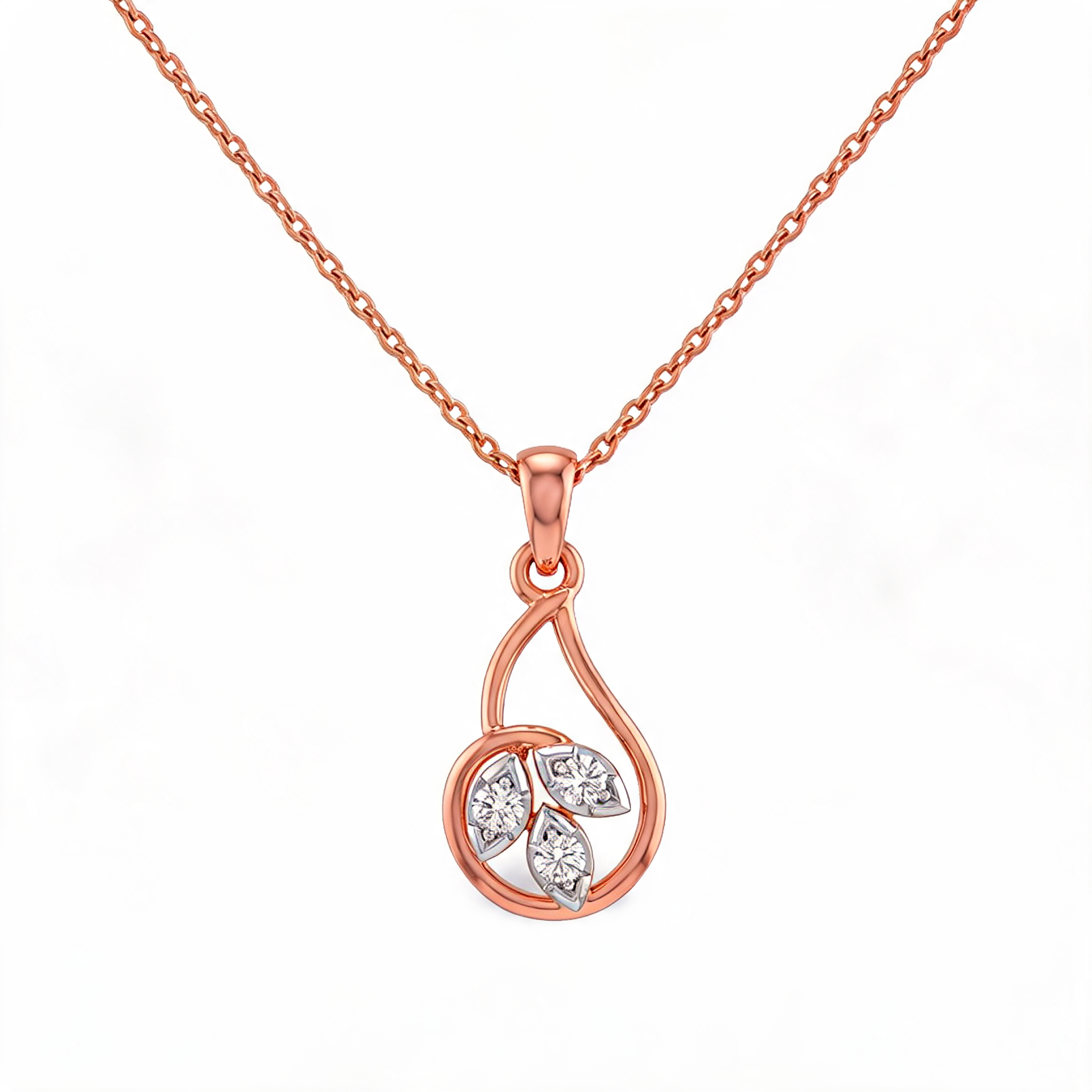 Imperial Double Halo Lab Grown Diamond Pendant