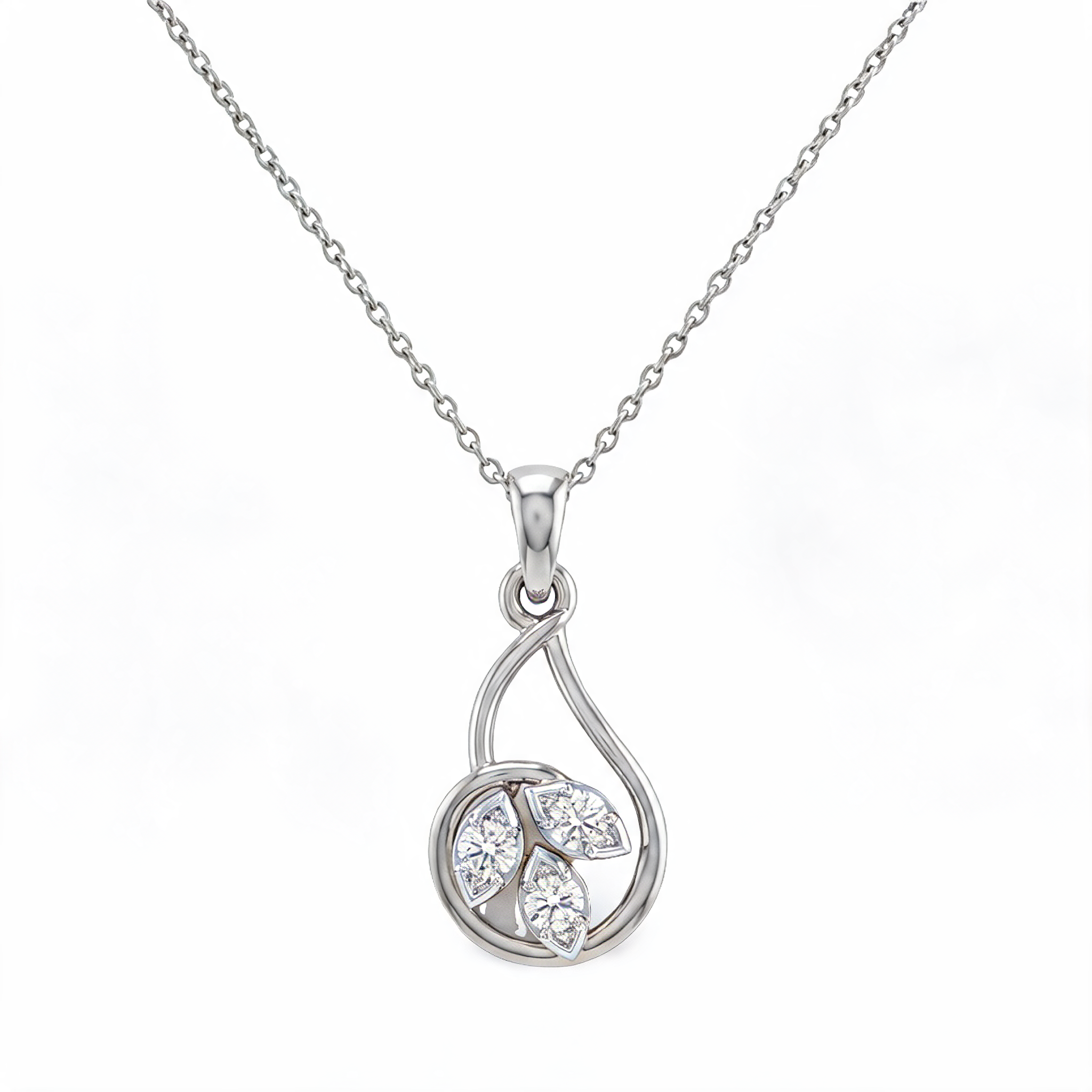 Imperial Double Halo Lab Grown Diamond Pendant