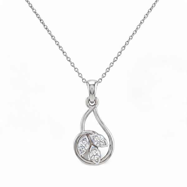 Imperial Double Halo Lab Grown Diamond Pendant