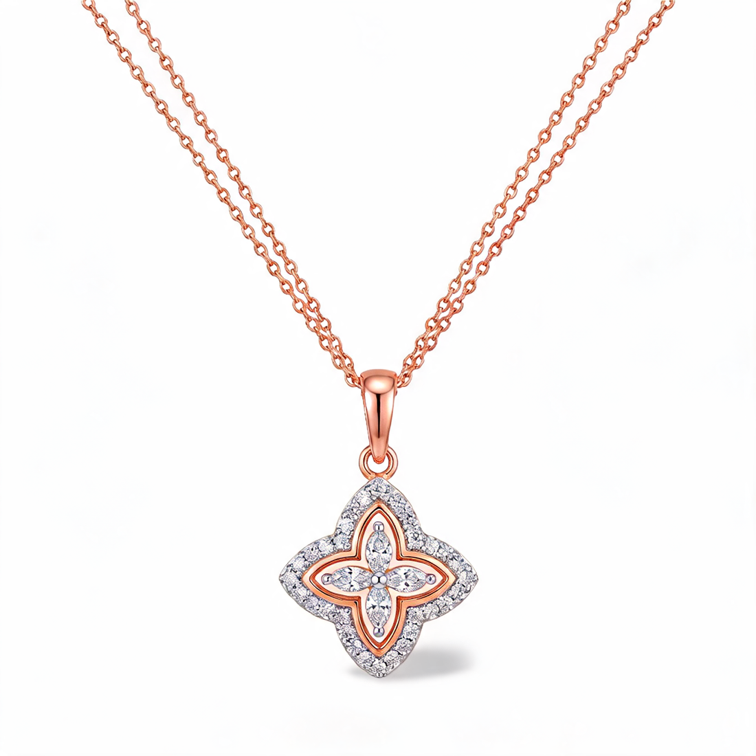 Charming Heart Emblem Lab Grown Diamond Pendant