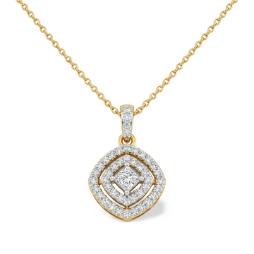 Unique Spiral Twist Lab Grown Diamond Pendant