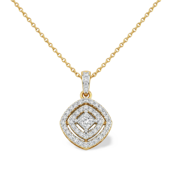 Unique Spiral Twist Lab Grown Diamond Pendant