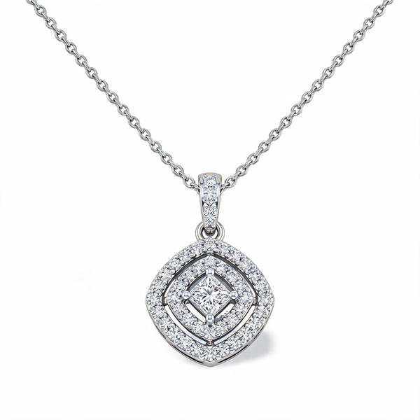 Unique Spiral Twist Lab Grown Diamond Pendant