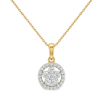 Shining Crescent Moon Lab Grown Diamond Pendant