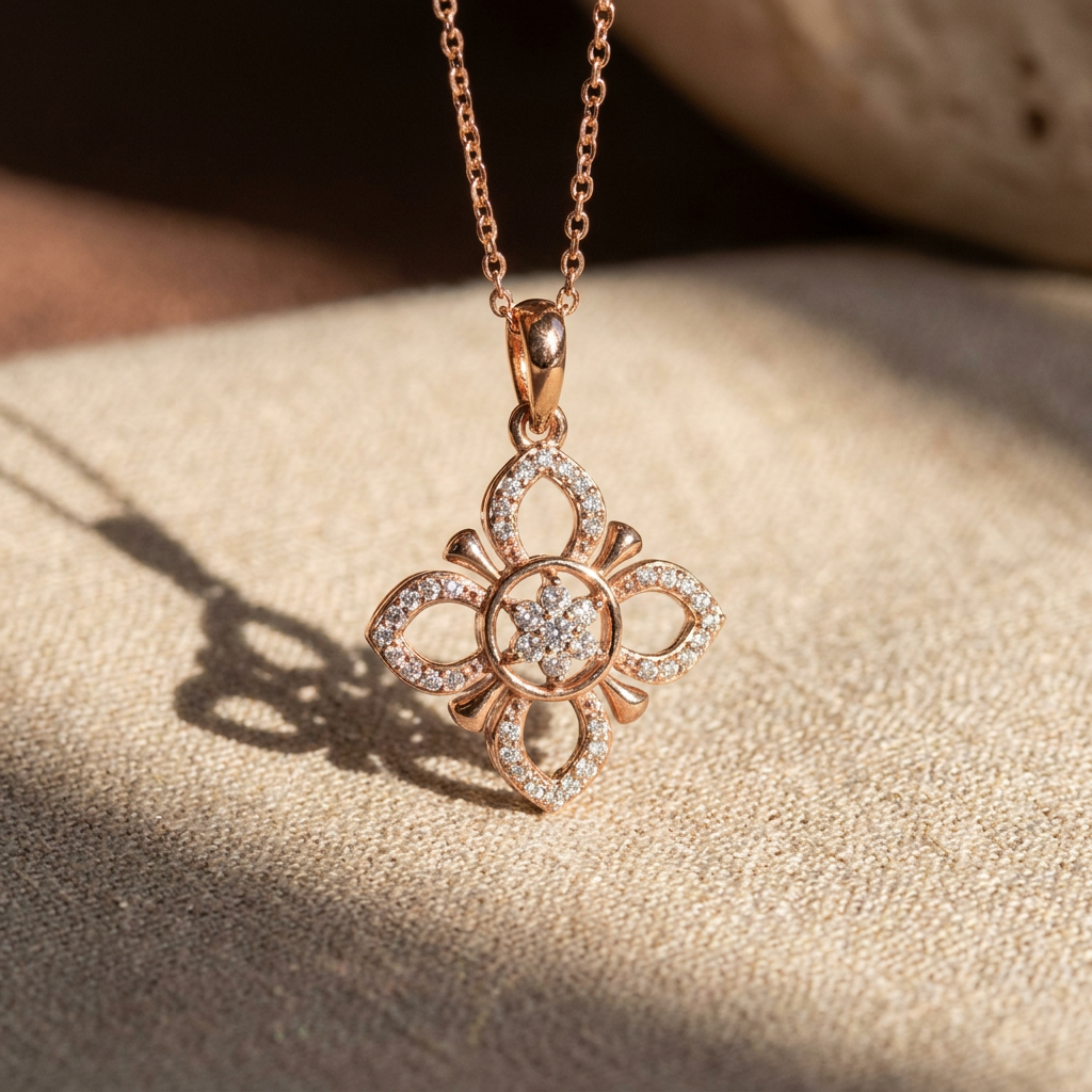 Captivating Open Circle Lab Grown Diamond Pendant