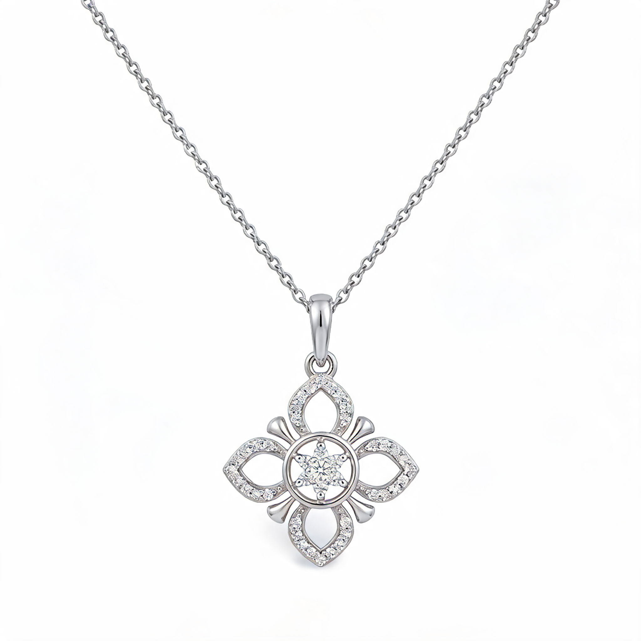 Captivating Open Circle Lab Grown Diamond Pendant
