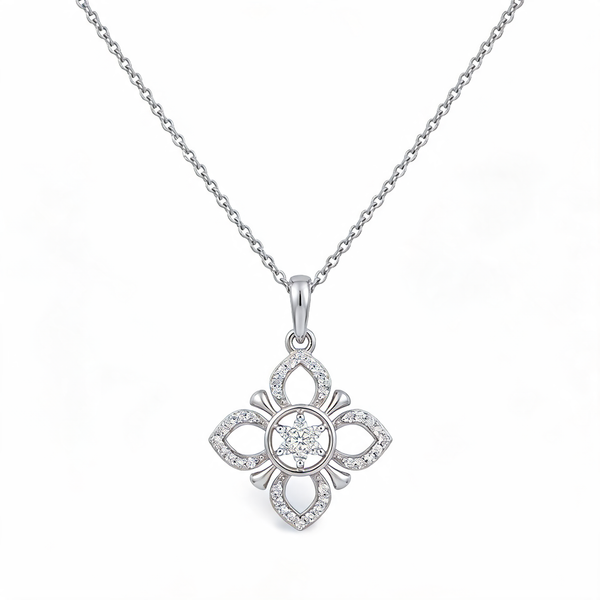 Captivating Open Circle Lab Grown Diamond Pendant