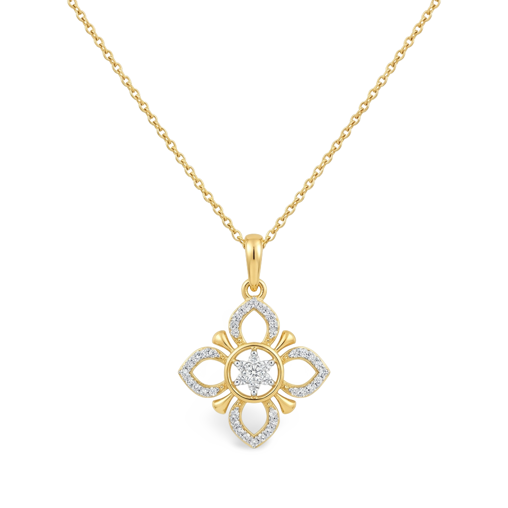 Captivating Open Circle Lab Grown Diamond Pendant