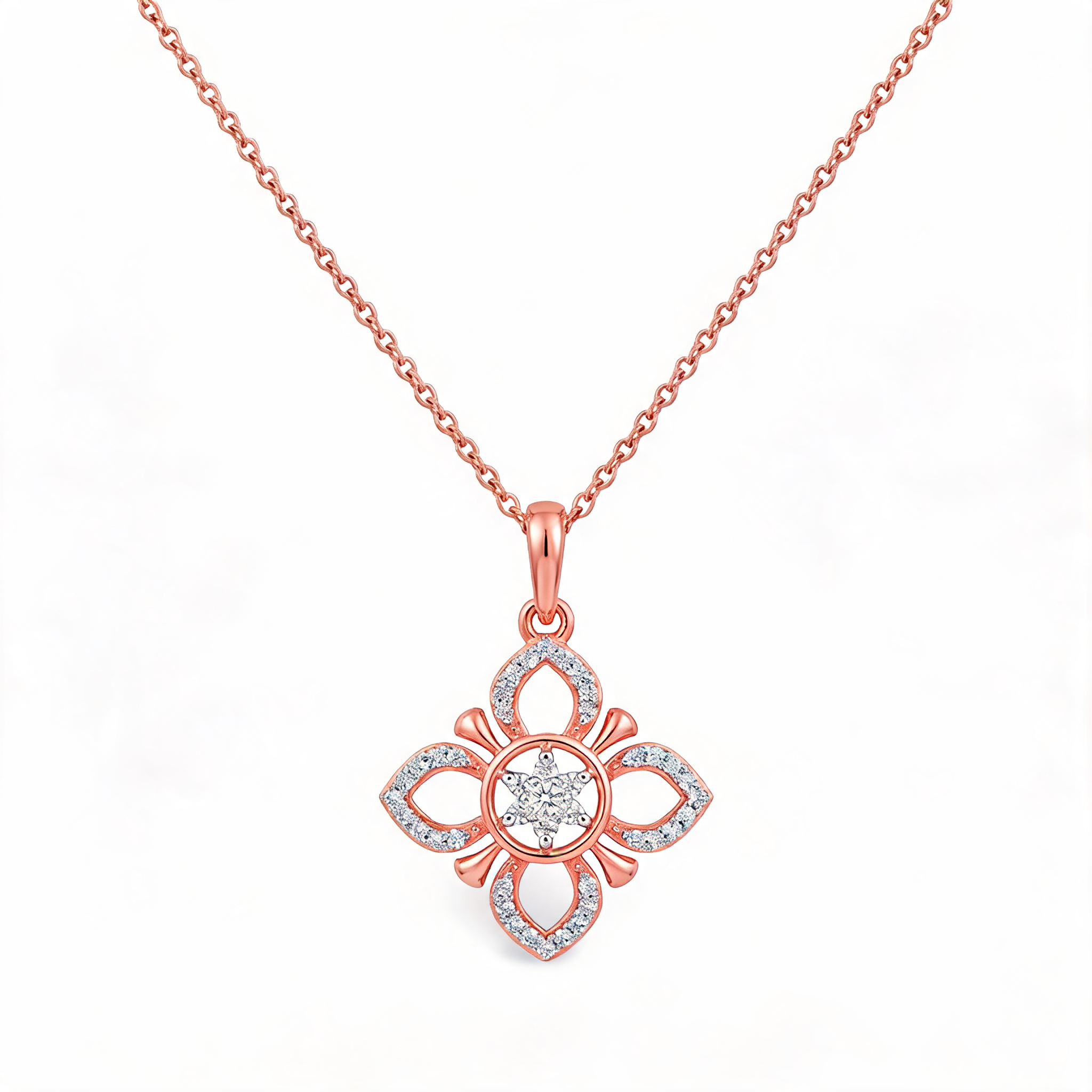 Captivating Open Circle Lab Grown Diamond Pendant