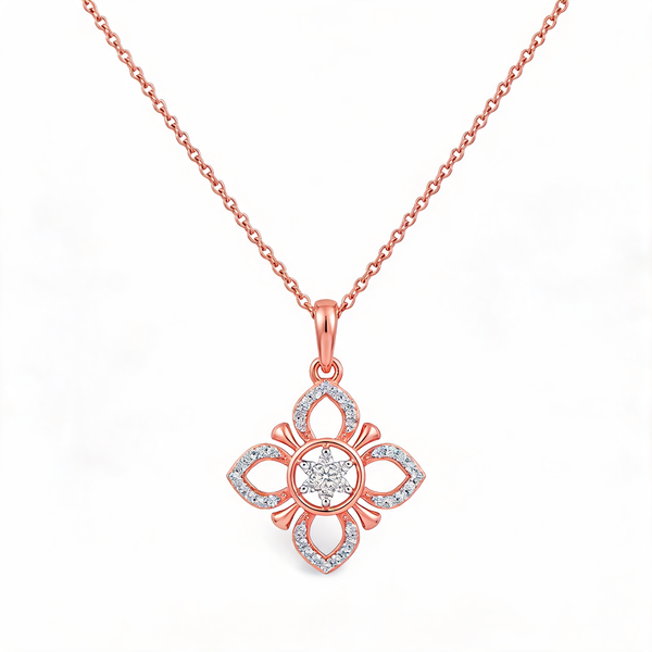 Captivating Open Circle Lab Grown Diamond Pendant