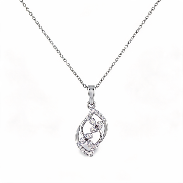 Brilliant Linear Drop Lab Grown Diamond Pendant