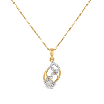 Brilliant Linear Drop Lab Grown Diamond Pendant