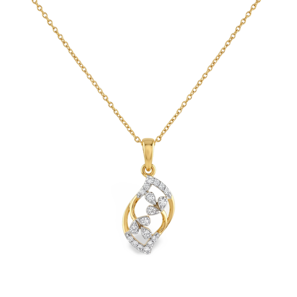 Brilliant Linear Drop Lab Grown Diamond Pendant