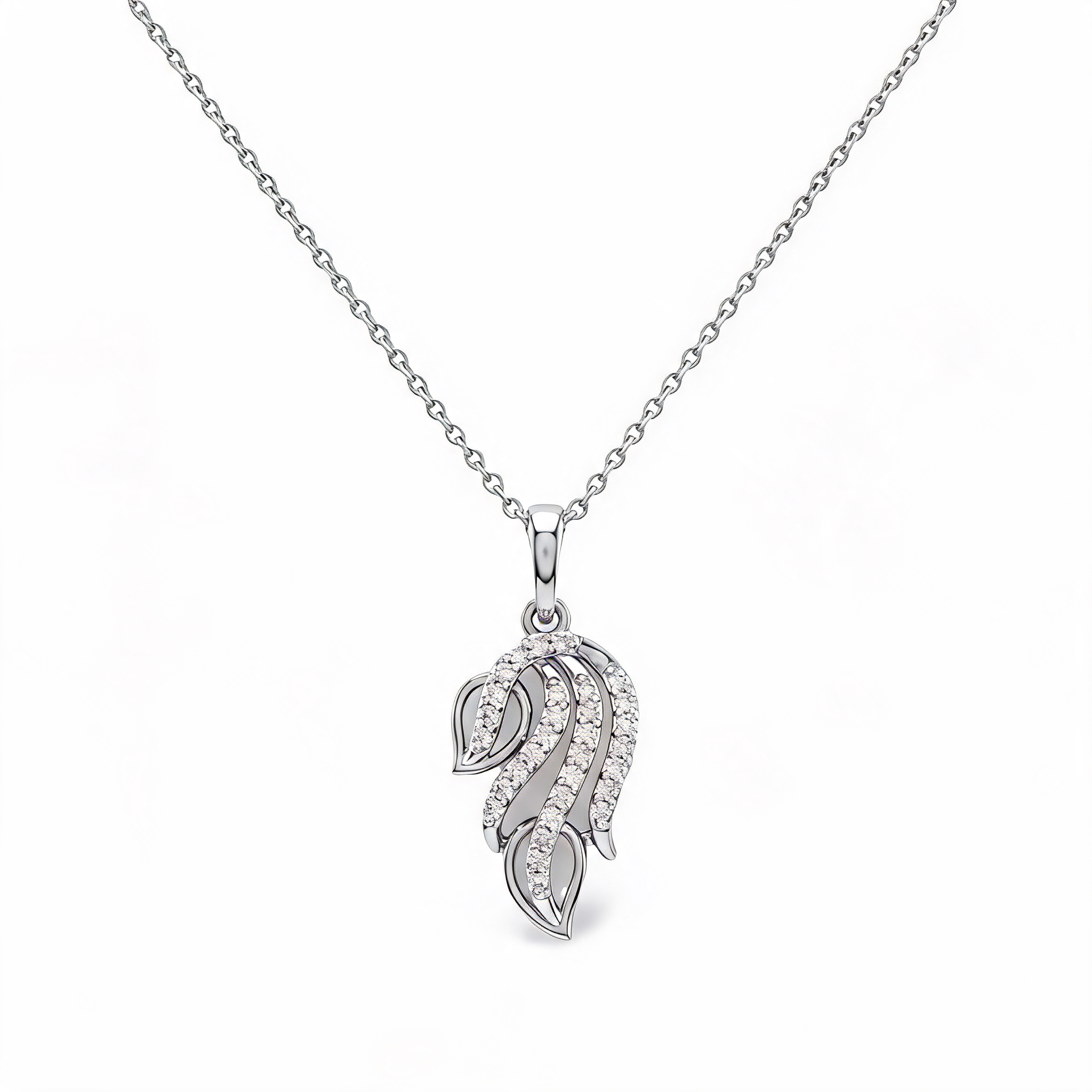 Stylish Vertical Bar Lab Grown Diamond Pendant