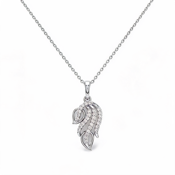 Stylish Vertical Bar Lab Grown Diamond Pendant