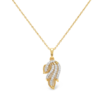 Stylish Vertical Bar Lab Grown Diamond Pendant