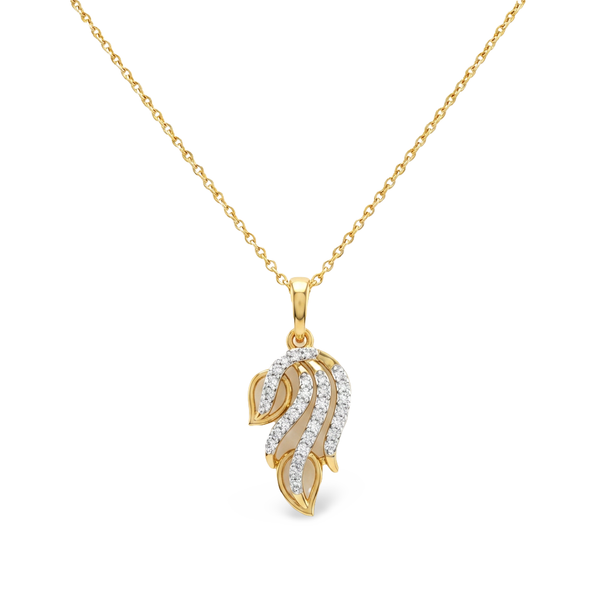 Stylish Vertical Bar Lab Grown Diamond Pendant