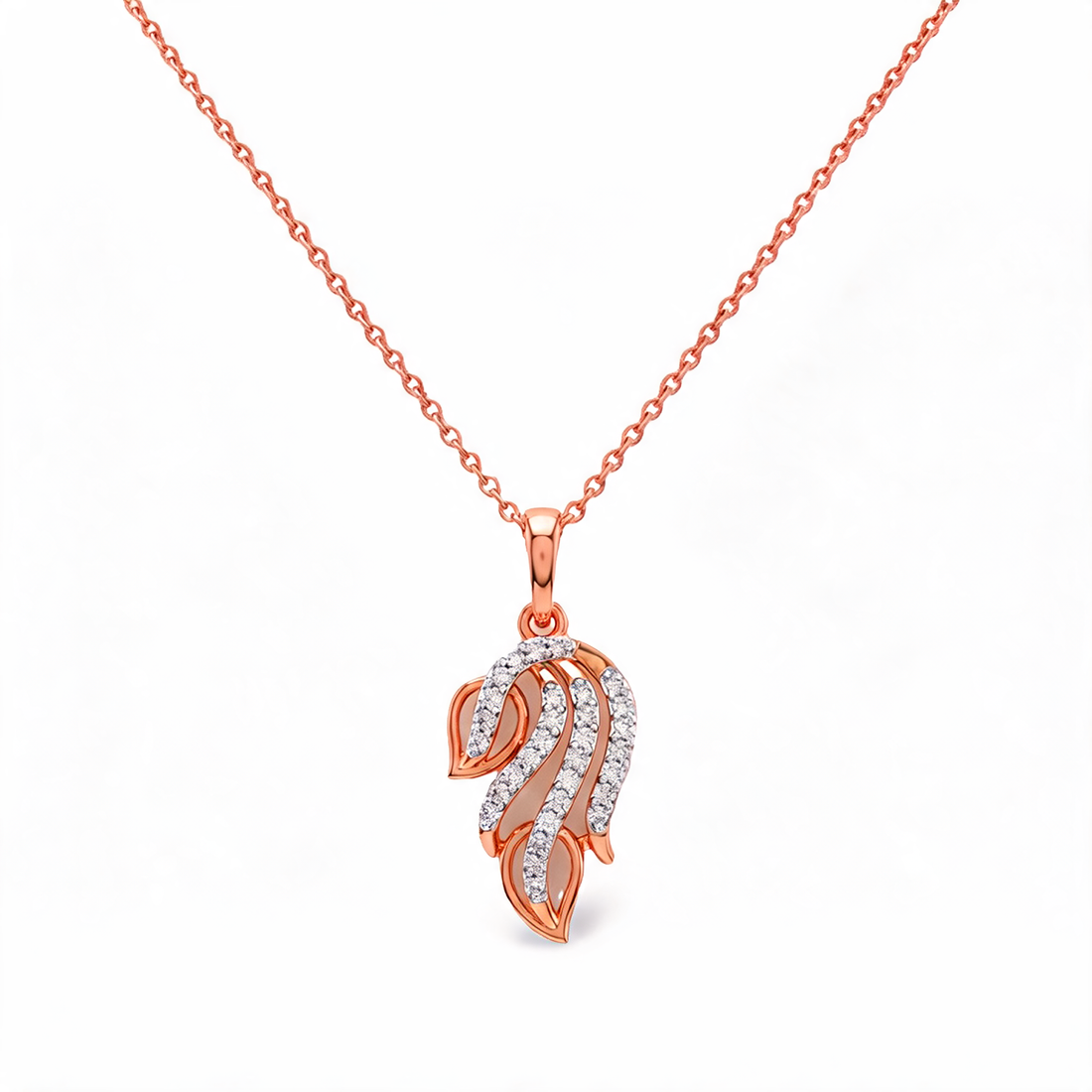 Stylish Vertical Bar Lab Grown Diamond Pendant